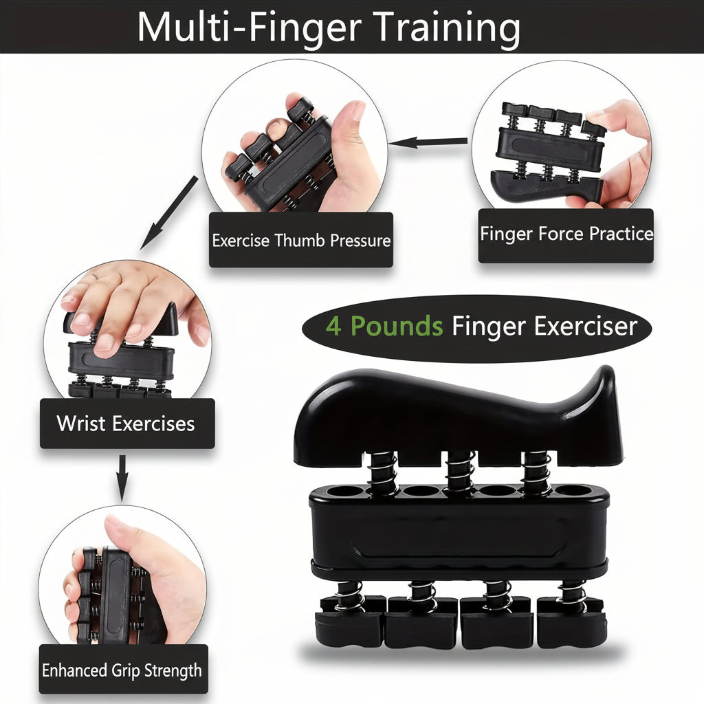 Compact Grip Strengthener Forearm Exerciser Metal Fitness Tool