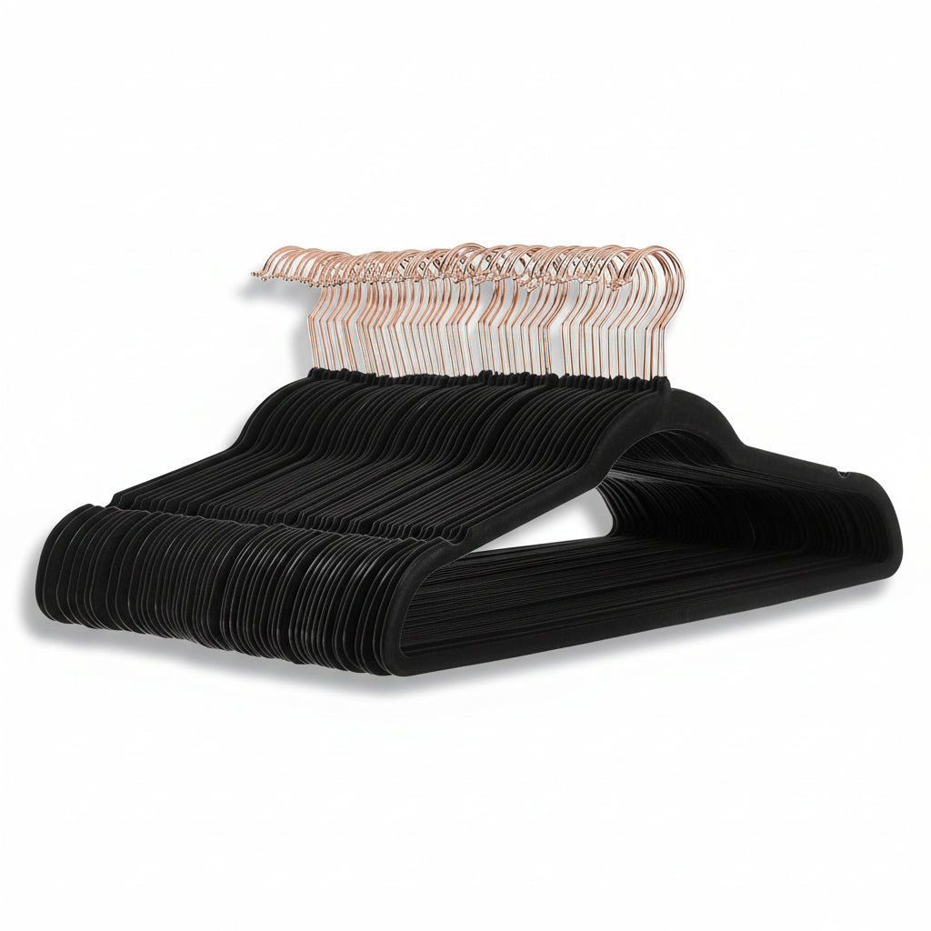 Premium Velvet Hangers Non Slip Closet Organizers Set