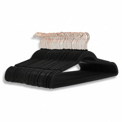 Premium Velvet Hangers Non Slip Closet Organizers Set