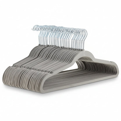 Premium Velvet Hangers Non Slip Closet Organizers Set