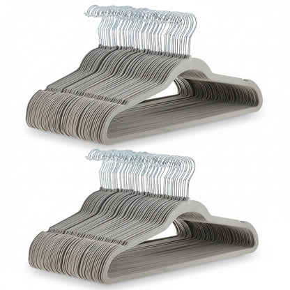 Premium Velvet Hangers Non Slip Closet Organizers Set