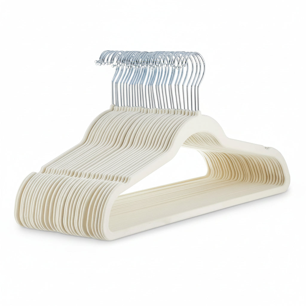 Premium Velvet Hangers Non Slip Closet Organizers Set