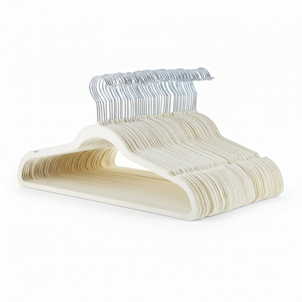 Premium Velvet Hangers Non Slip Closet Organizers Set