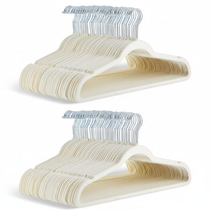 Premium Velvet Hangers Non Slip Closet Organizers Set