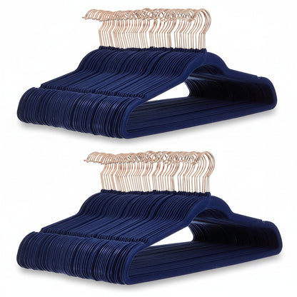 Premium Velvet Hangers Non Slip Closet Organizers Set