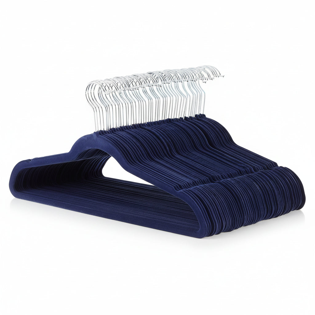Premium Velvet Hangers Non Slip Closet Organizers Set
