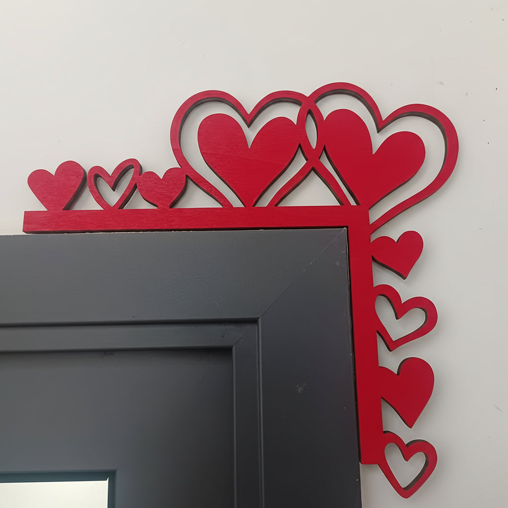 Decorative Heart Shaped Wall Mirror Sticker Decal