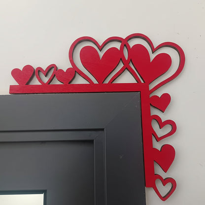 Decorative Heart Shaped Wall Mirror Sticker Decal