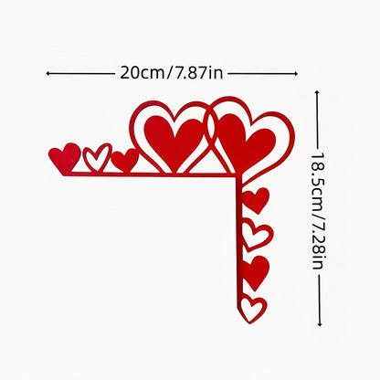 Decorative Heart Shaped Wall Mirror Sticker Decal