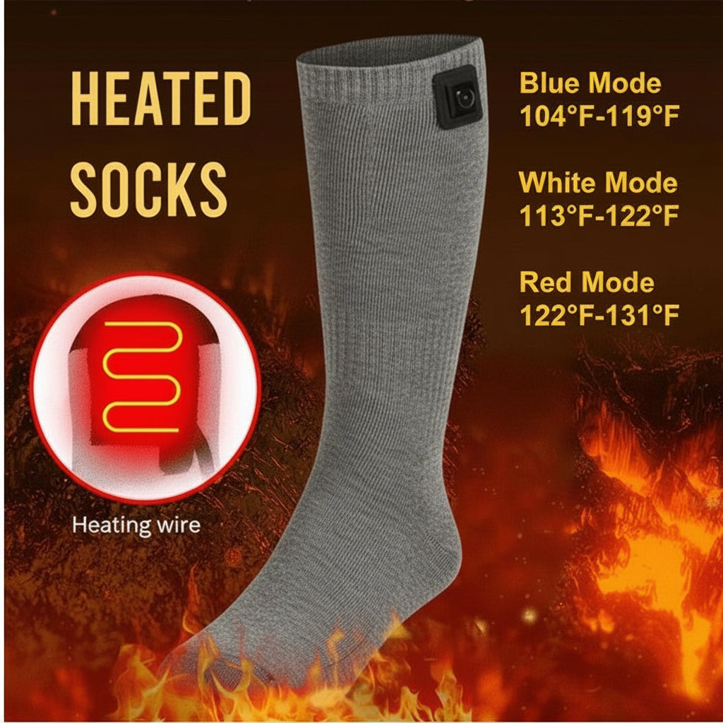 Warm Electric Socks Thermal Winter Foot Warmers