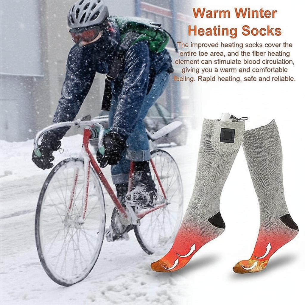 Warm Electric Socks Thermal Winter Foot Warmers
