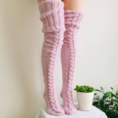 Cozy Thermal Knee High Winter Socks - Lusomart