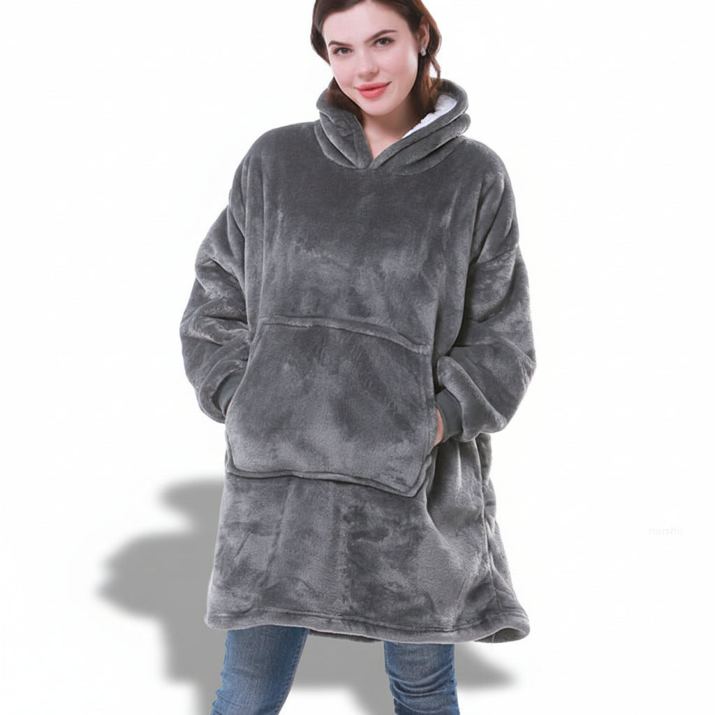 Soft Plush Hooded Fleece Blanket - Lusomart
