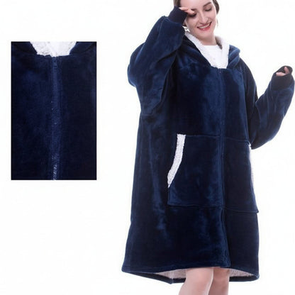 Soft Plush Hooded Fleece Blanket