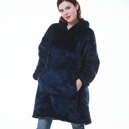 Soft Plush Hooded Fleece Blanket