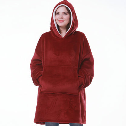 Soft Plush Hooded Fleece Blanket