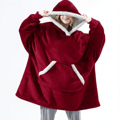 Soft Plush Hooded Fleece Blanket