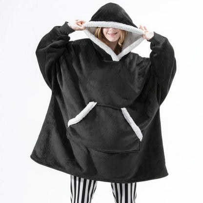 Soft Plush Hooded Fleece Blanket