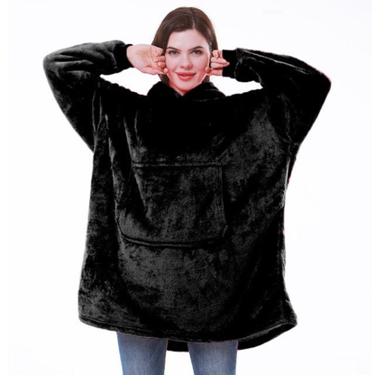 Soft Plush Hooded Fleece Blanket