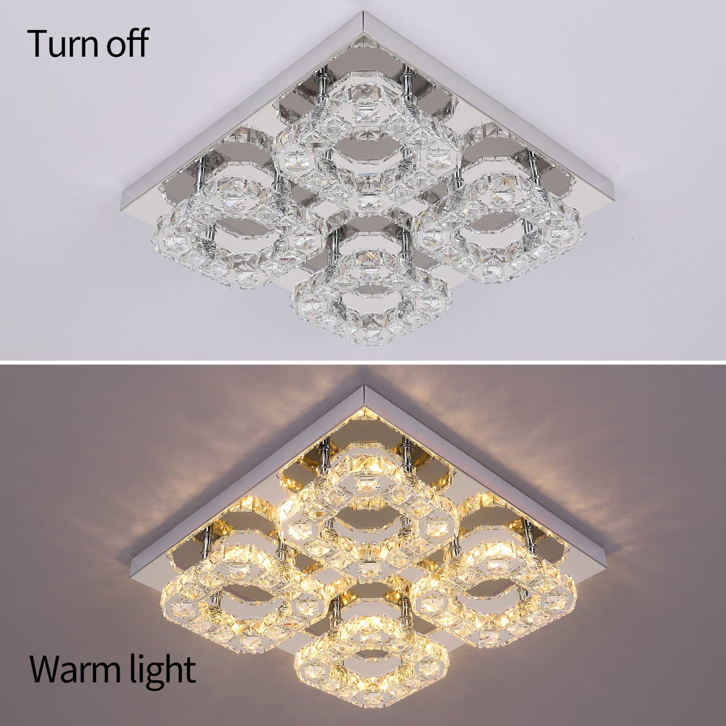 Elegant Four Light Crystal Chandelier