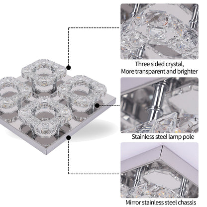 Elegant Four Light Crystal Chandelier