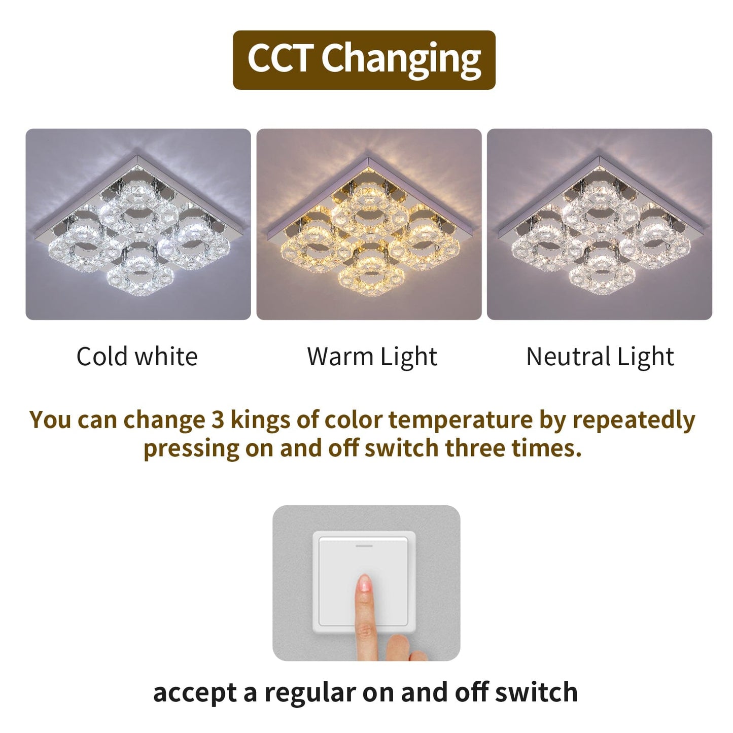 Elegant Four Light Crystal Chandelier