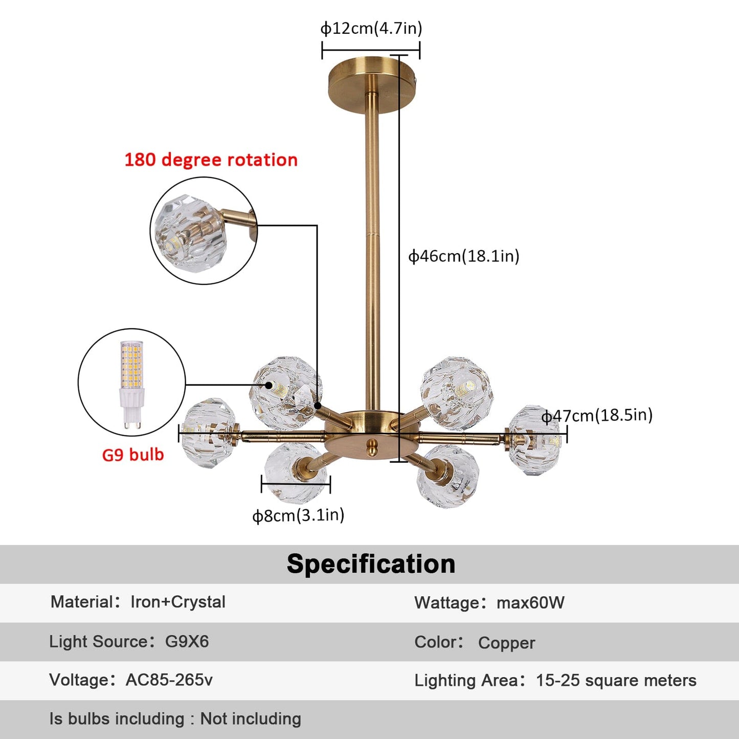 Luxury Glass Drop Pendant Lamp