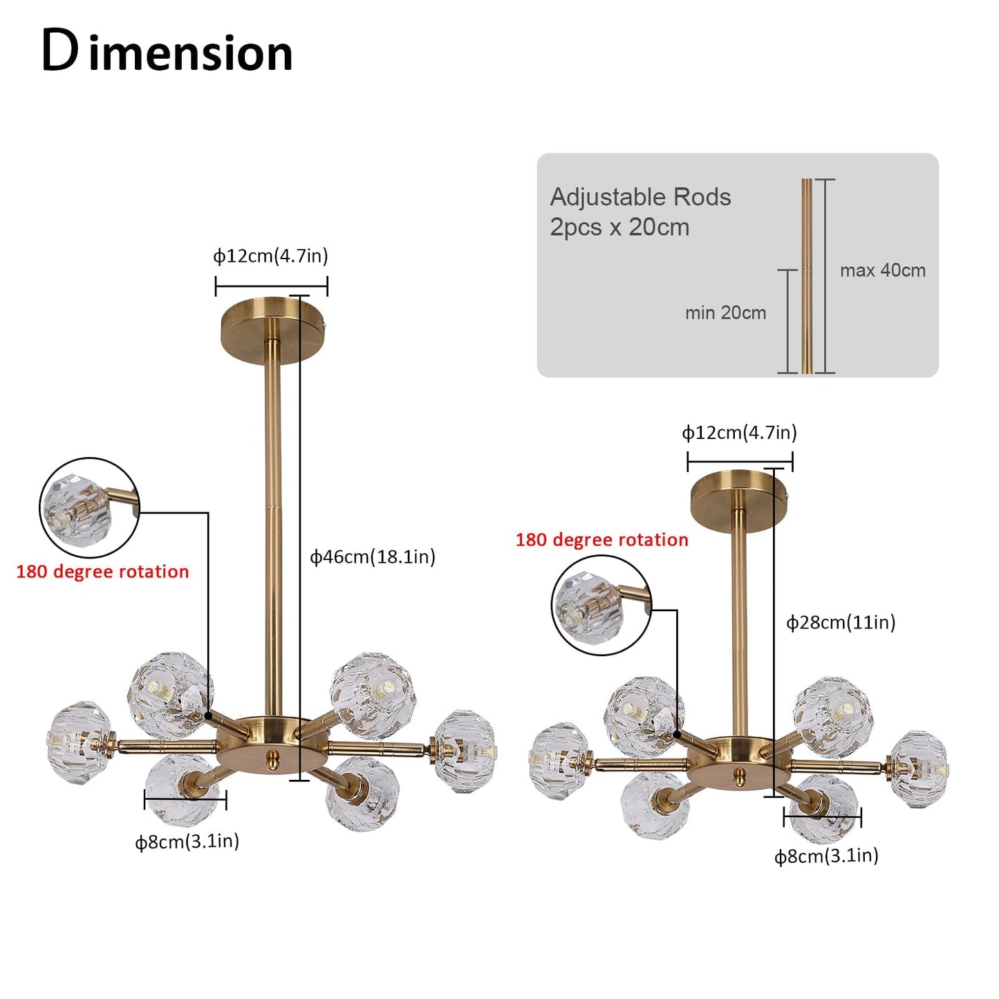 Luxury Glass Drop Pendant Lamp