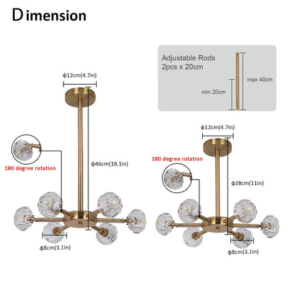 Luxury Glass Drop Pendant Lamp