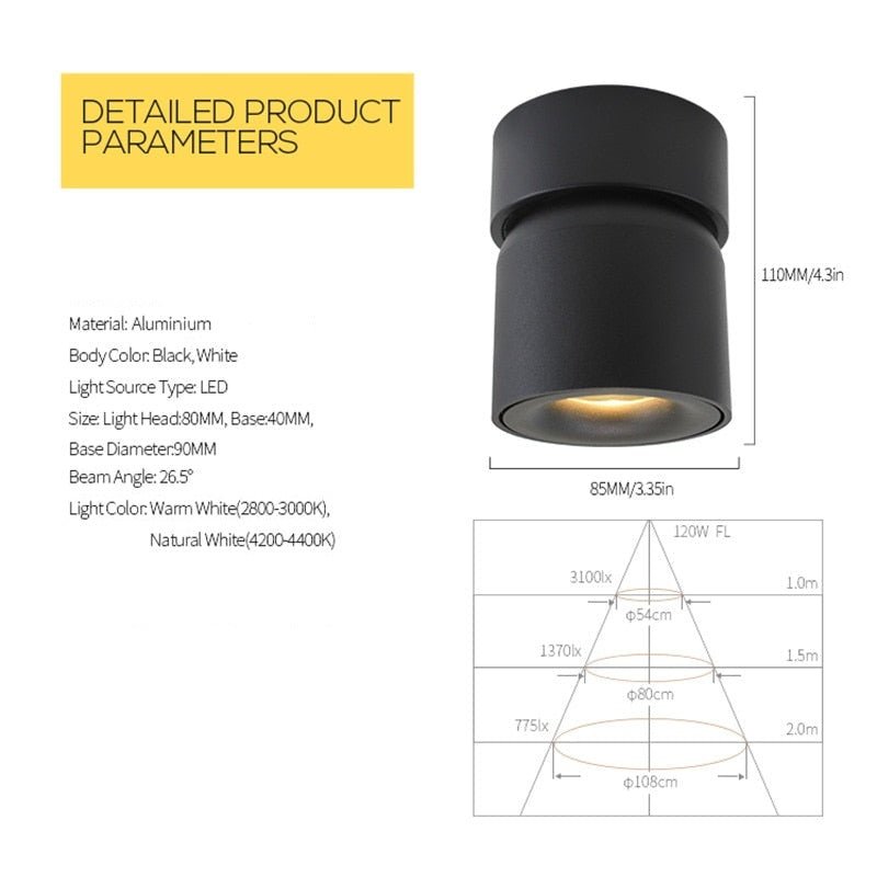 Bright LED Wall Spotlight for Contemporary Living