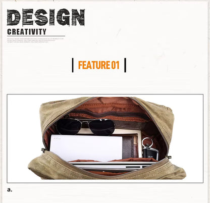 Waterproof Canvas Travel Camera Bag