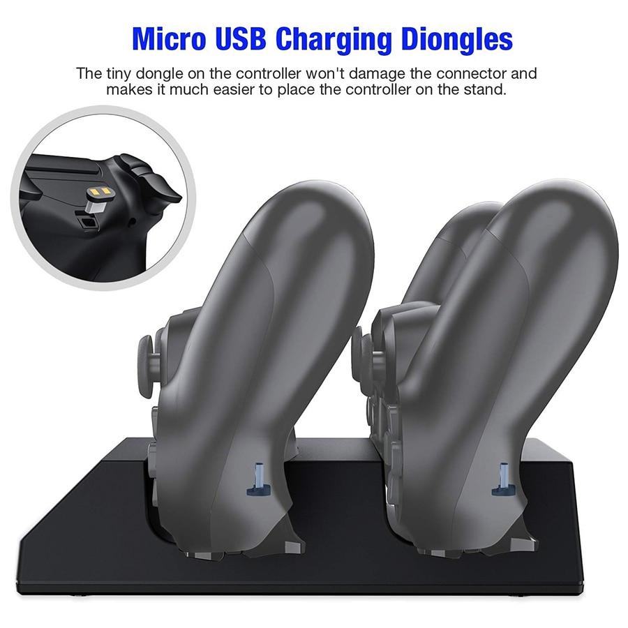 Fast PS4 Controller Charging Station, 3 Hour Power