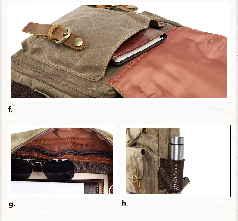 Waterproof Canvas Travel Camera Bag