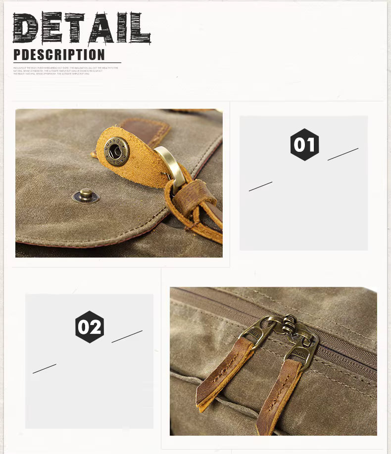 Waterproof Canvas Travel Camera Bag