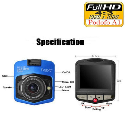 High Definition 1080P Car Dash Cam With 16GB Card