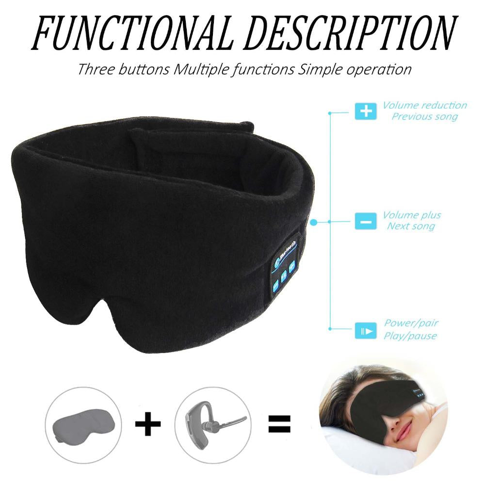 Soft Sleep Headband With Wireless Speakers And Noise Canceling Sound