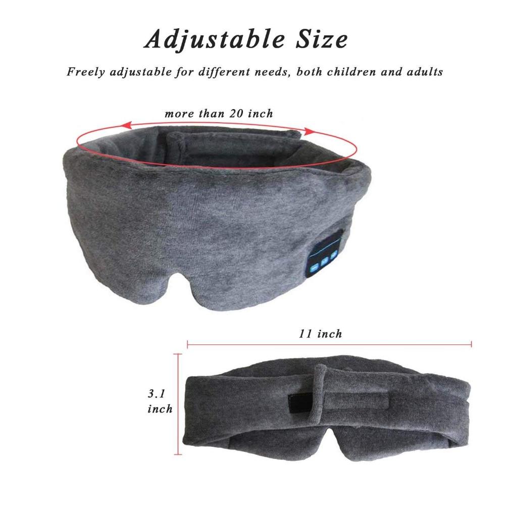 Soft Sleep Headband With Wireless Speakers And Noise Canceling Sound