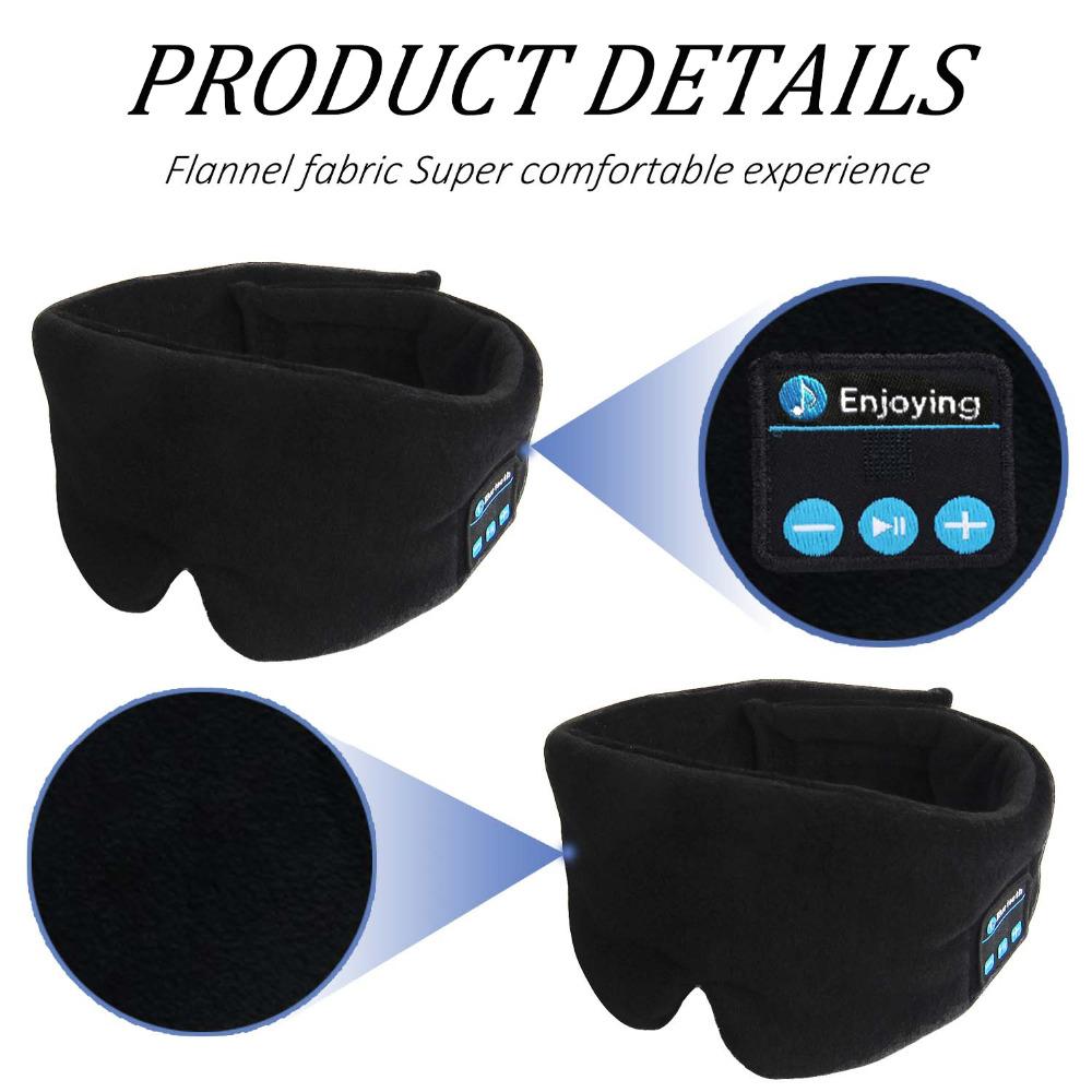 Soft Sleep Headband With Wireless Speakers And Noise Canceling Sound