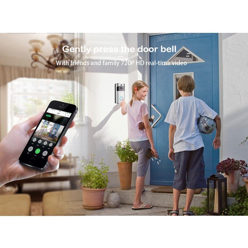 Wi-Fi Video Doorbell with Motion Alerts and Live View
