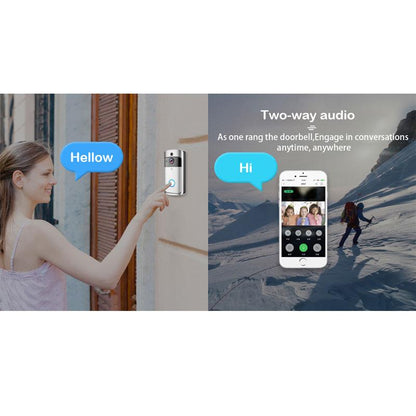 Wi-Fi Video Doorbell with Motion Alerts and Live View