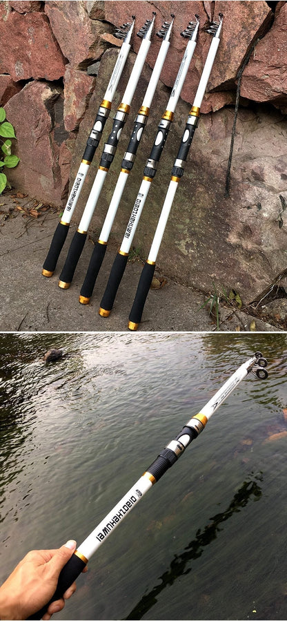 Lightweight Portable Telescopic Fishing Rod 2.1-3.6m