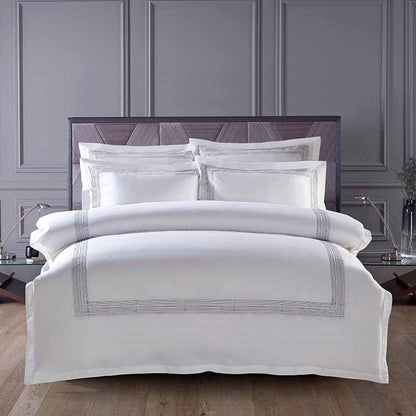 Colorful Stitched Cotton Bedroom Sheet Set