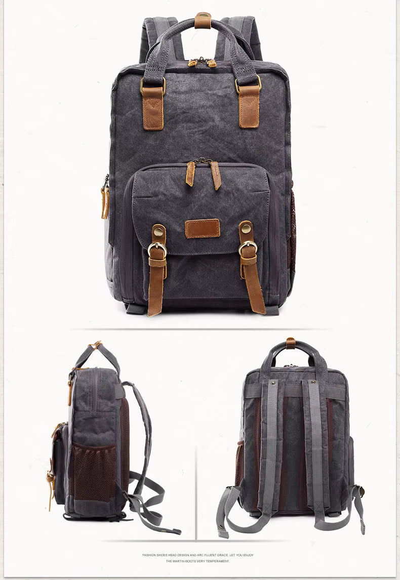 Waterproof Canvas Travel Camera Bag