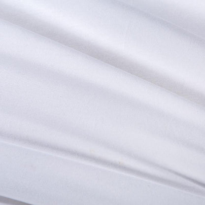 Classic Embroidered White Cotton Bed Sheet Set