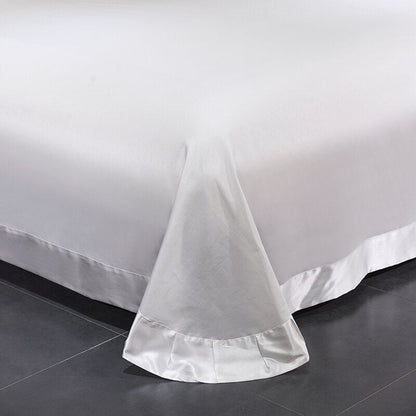 Luxurious White and Silver Floral Bedding Set
