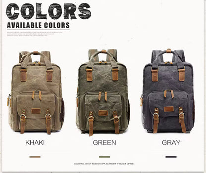 Waterproof Canvas Travel Camera Bag