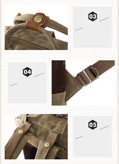 Waterproof Canvas Travel Camera Bag