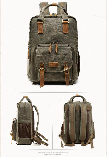 Waterproof Canvas Travel Camera Bag
