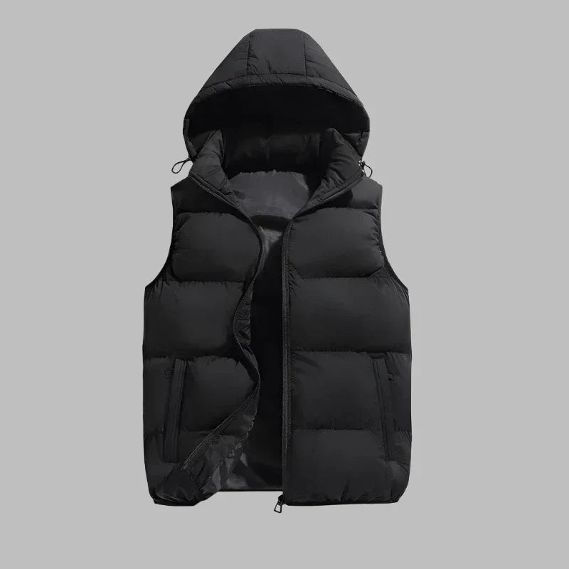 HUGO Hooded Vest | Men's Mid-Season Padded Jacket with Detachable Hood 2