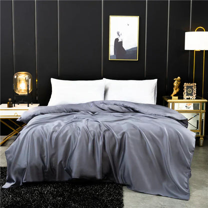Soft Mulberry Bed Cover - Premium Solid Duvet - Lusomart